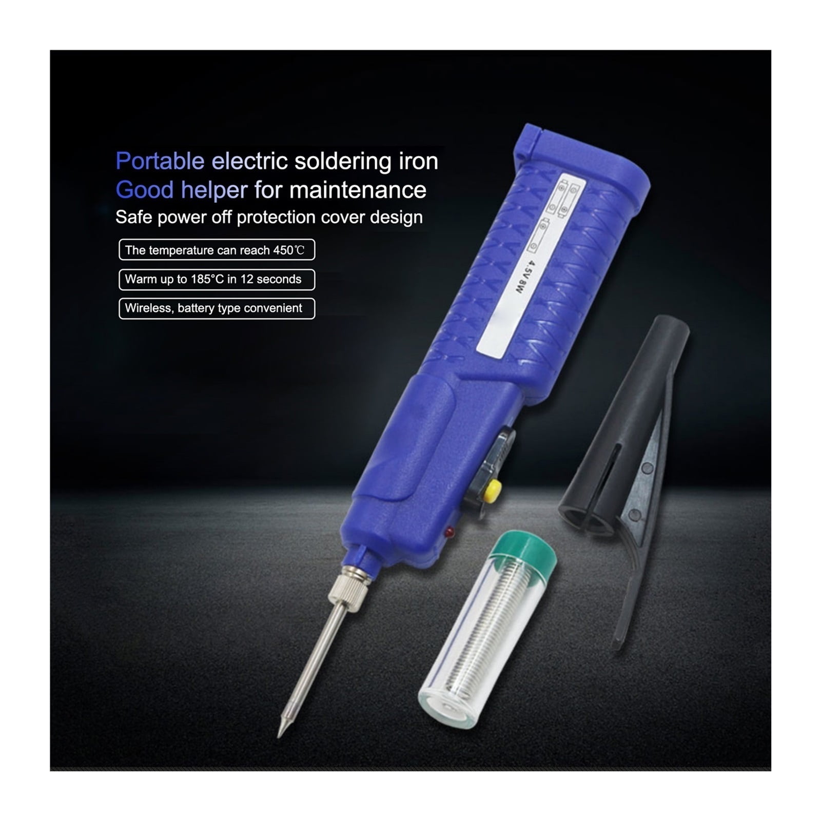 Electric Soldering Iron 4.5V 8W ,Wireless Soldering Iron Portable Soldering Pen, Battery powered Welding Solder Tools