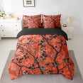 thumbnail image 2 of Feelyou Tree Branches Kids Twin Bedding Sets 7-Piece, Orange Plant Botanical Bedding Comforter Set, Rustic Farmhouse Reversible Sheet Sets, Ultra Soft Bedroom Decor, 2 of 8