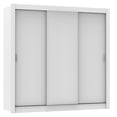 thumbnail image 1 of Ropero Closet Madesa Lyon 3 Puertas Corredizas Blanco 205 cm alto x 170 cm ancho x 46 cm fondo, 1 of 10