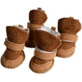thumbnail image 1 of Botas de invierno antideslizantes cálidas y acogedoras para cachorros, zapatos de nieve de lana para mascotas, 1 of 5