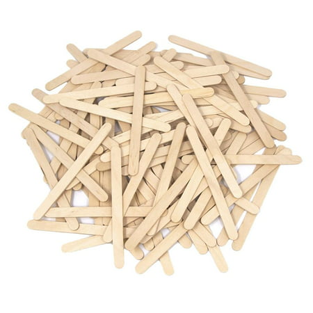 Wooden Craft Popsicle Sticks, Natural, 4-1/2-Inch,