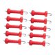 thumbnail image 1 of 10 piezas de aisladores de manija de puerta de resorte para cerca eléctrica, accesorios para de , conector de puerta, de cerca, 1 of 9