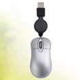 thumbnail image 4 of Creative USB por cable Mini Telescópico Ratón computadora portátil Mouse Ratón portátil (Plata), 4 of 8