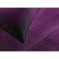 thumbnail image 4 of Ambesonne Eggplant Quilted Bedspread Set 3 Pcs, Squares Modern Art, Queen Size, Purple, 4 of 4