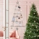 thumbnail image 4 of Árbol de Navidad iluminado para colgar en la pared, decoración navideña, escalera de madera decorativa Estilo C, 4 of 5