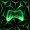 Black Green 01, variant on Erosebridal Neon Purple Game Controller Twin Quilt Set for Boys Men, Honeycomb Hexagon Twin Coverlet Set, 2pcs