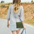 thumbnail image 2 of Women Crochet Shoulder Bag Handmade Woven Beach Crossbody Handbag Satchel Purse with Tassel for Summer, 2 of 6