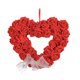 thumbnail image 3 of Corona del Día de San Valentín corona en forma de corazón 14 "regalos del Día de San Valentín decoración del Día de San Valentín corona de flores de Rojo, 3 of 8