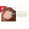 thumbnail image 1 of Heart Shaped Double Walled Insulated Cup Glass Champagne Wine Milk Juice Espresso Coffee Drinkware Bar Drinking Utensils, 1 of 5