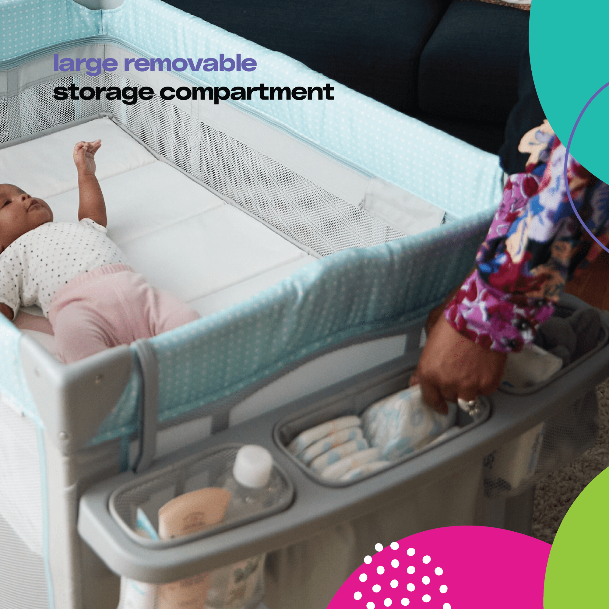 Cosco Kids™ Rocking Bassinet with Play Yard DLX