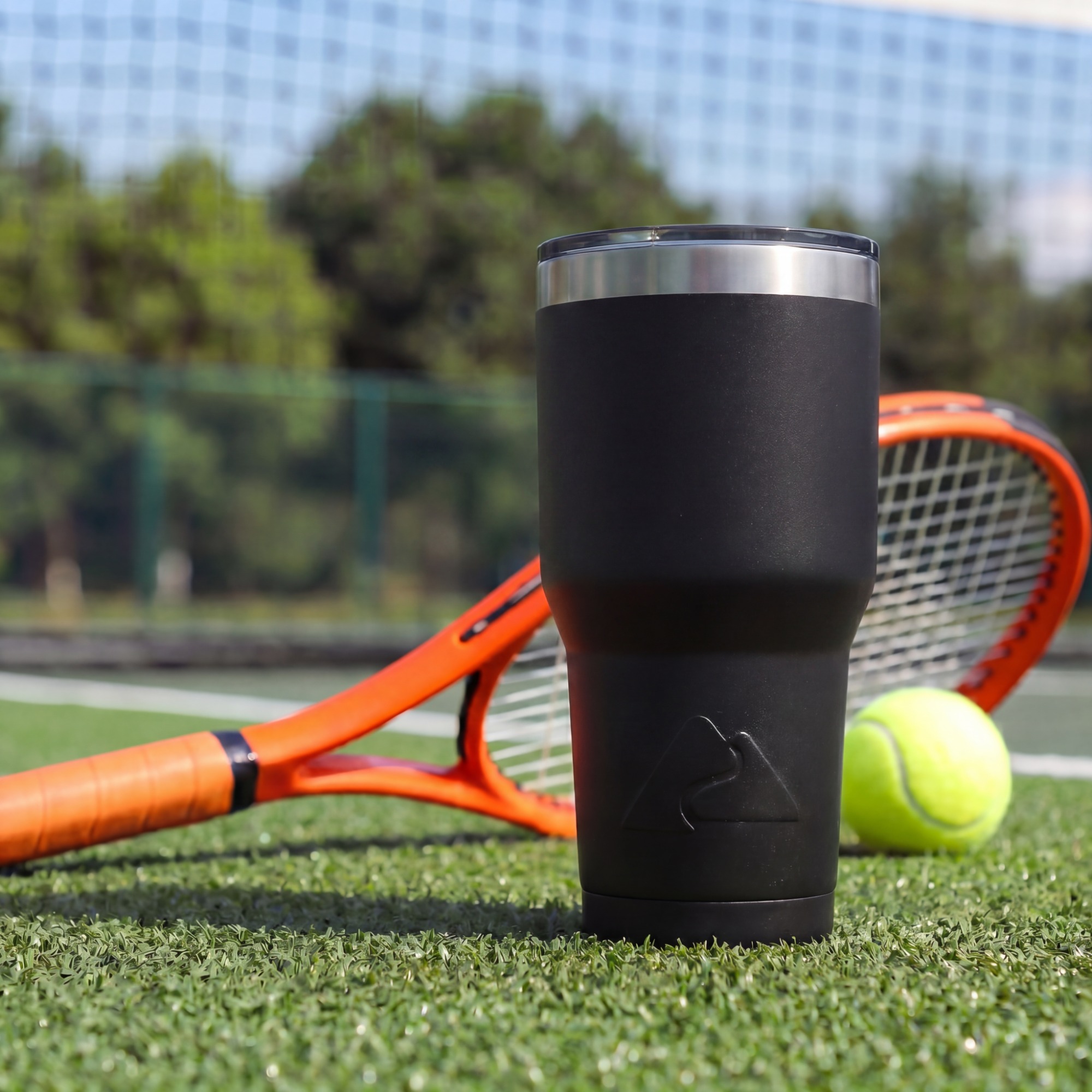 Termo de acero inoxidable aislado de 32 oz, negro 5