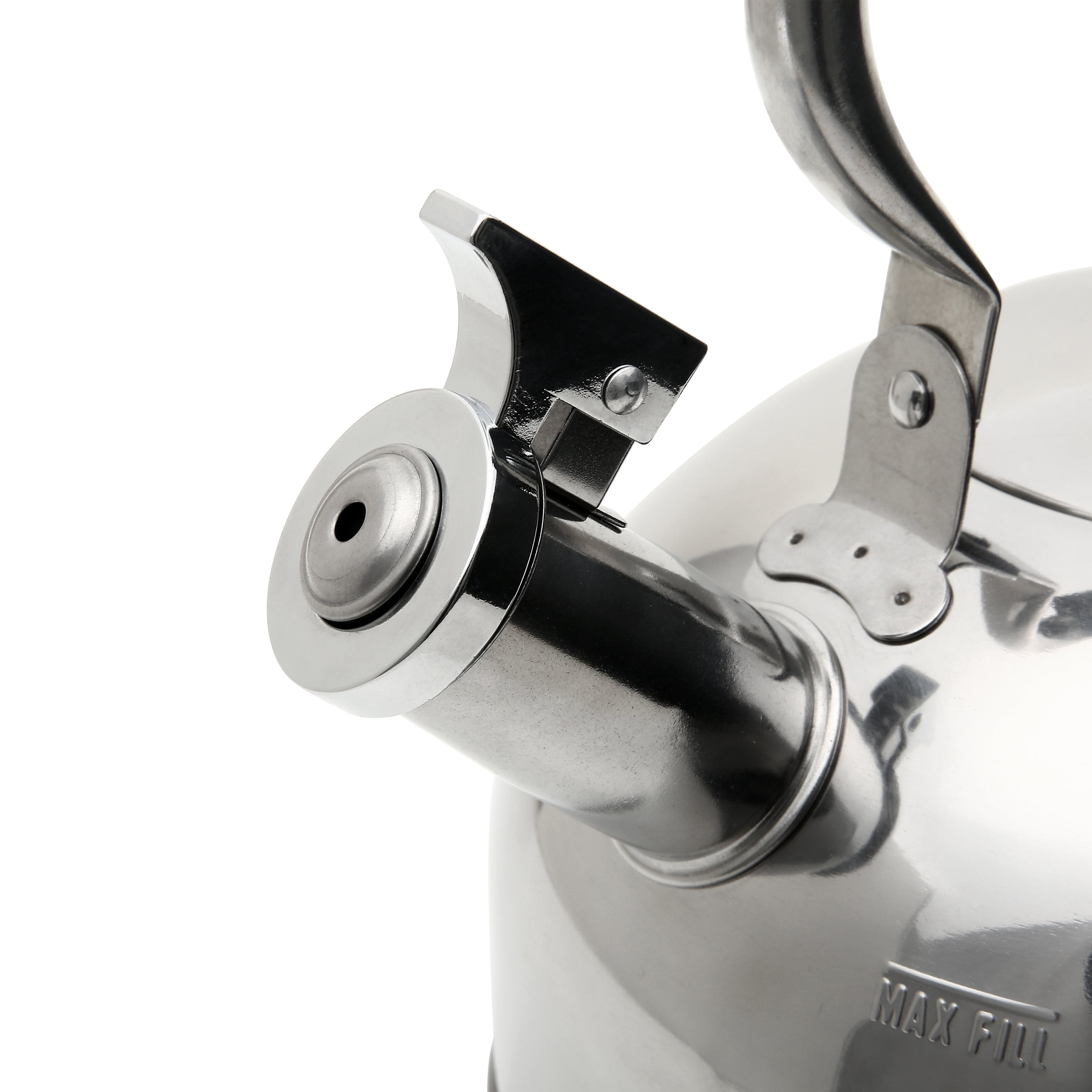 Mainstays Compatible Stovetop Kettle, Stainless Steel Silver, 8.66 x 9.44 x 9.17 inches