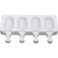 thumbnail image 1 of Toystoory Molde de silicona para helados, reutilizable, antiadherente, Flexible, 4 rejillas, resistente al calor, para hacer palitos de hielo en la cocina, Cocina y Comedor 3.8x7cm Toystoory JJ24281-02B, 1 of 6