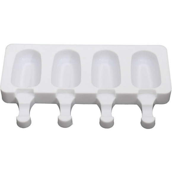 Toystoory Molde de silicona para helados, reutilizable, antiadherente, Flexible, 4 rejillas, resistente al calor, para hacer palitos de hielo en la cocina, Cocina y Comedor 4.8x9cm Toystoory JJ24281-01B