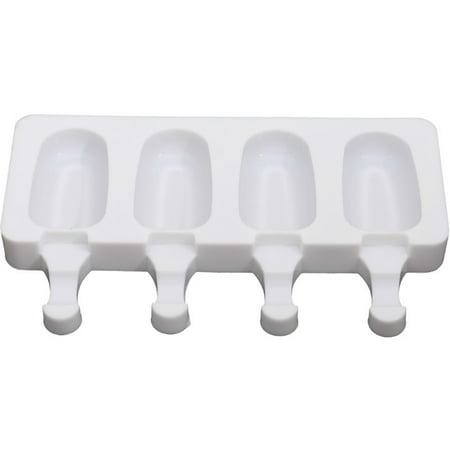 

DIY Ice Cream Mold Non\-toxic Silicone Ice Stick Mould Home Making Tools 10pcs Wooden Rod Home Made Ice Cream Tool White 3.8*7CM