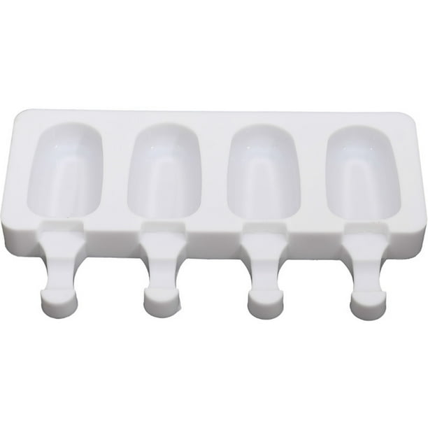 Advancent Molde de silicona para helados, reutilizable, lavable, Flexible, 4 rejillas, repuesto resistente al calor, accesorios para hacer palitos de hielo Cocina y Comedor 4.8x9cm Advancent JJ24281-01B