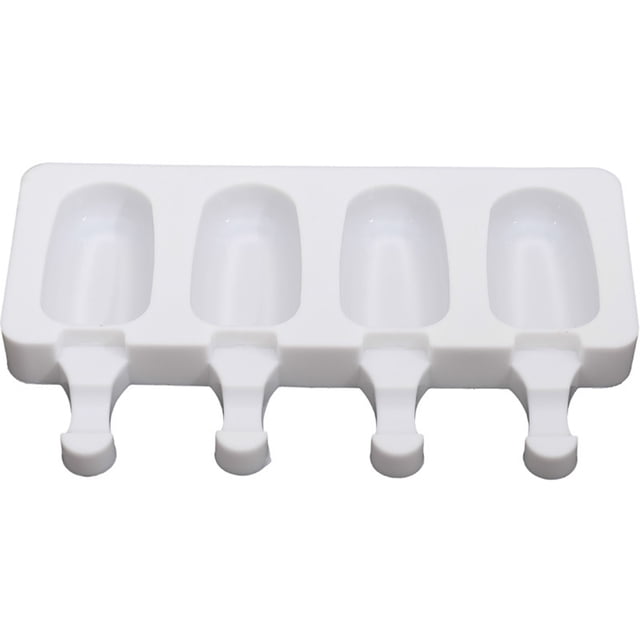 Advancent Molde de silicona para helados, reutilizable, lavable, Flexible, 4 rejillas, repuesto resistente al calor, accesorios para hacer palitos de hielo Cocina y Comedor 3.8x7cm Advancent JJ24281-02B