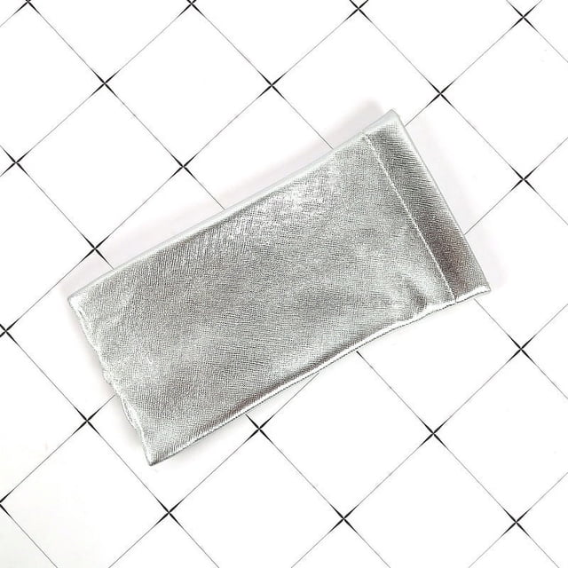 Bolsa para gafas brillante, moderna, clásica, de metal, con patrón de cruz, de color sólido, duradera, se puede hacer