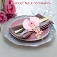 thumbnail image 7 of Handmade Orchid Flower Napkin Rings, Handcraft Floral Napkin Holder, Pink 4 Pack, 7 of 7