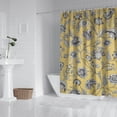 thumbnail image 2 of Waterproof Lemon Flower Shower Curtain 72x72 Inch Boho Style Polyester Unique Shower Curtain for Bathroom Hotel Home Decor with 12 Plastic Hooks, 2 of 5
