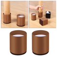 thumbnail image 4 of Bed Table Riser Elevator Sofa Furniture Elevator Elevators for Beds, Sofas, Tables - Round 6x5cm Brown, 4 of 8