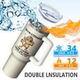 thumbnail image 2 of 1pc monkey 40oz Tumbler with Straw & Handle - Insulated Stainless Steel Cup | Holiday Gift for Man Women (Christmas, Valentine's, Birthday), 2 of 5