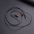 thumbnail image 3 of Gwong Electrónica Auriculares con cable Universal Pesado Bass 3.5mm Quad Core Dual Mover Mover Mover In-Ear Auriculares con MIC para teléfono móvil, 3 of 6