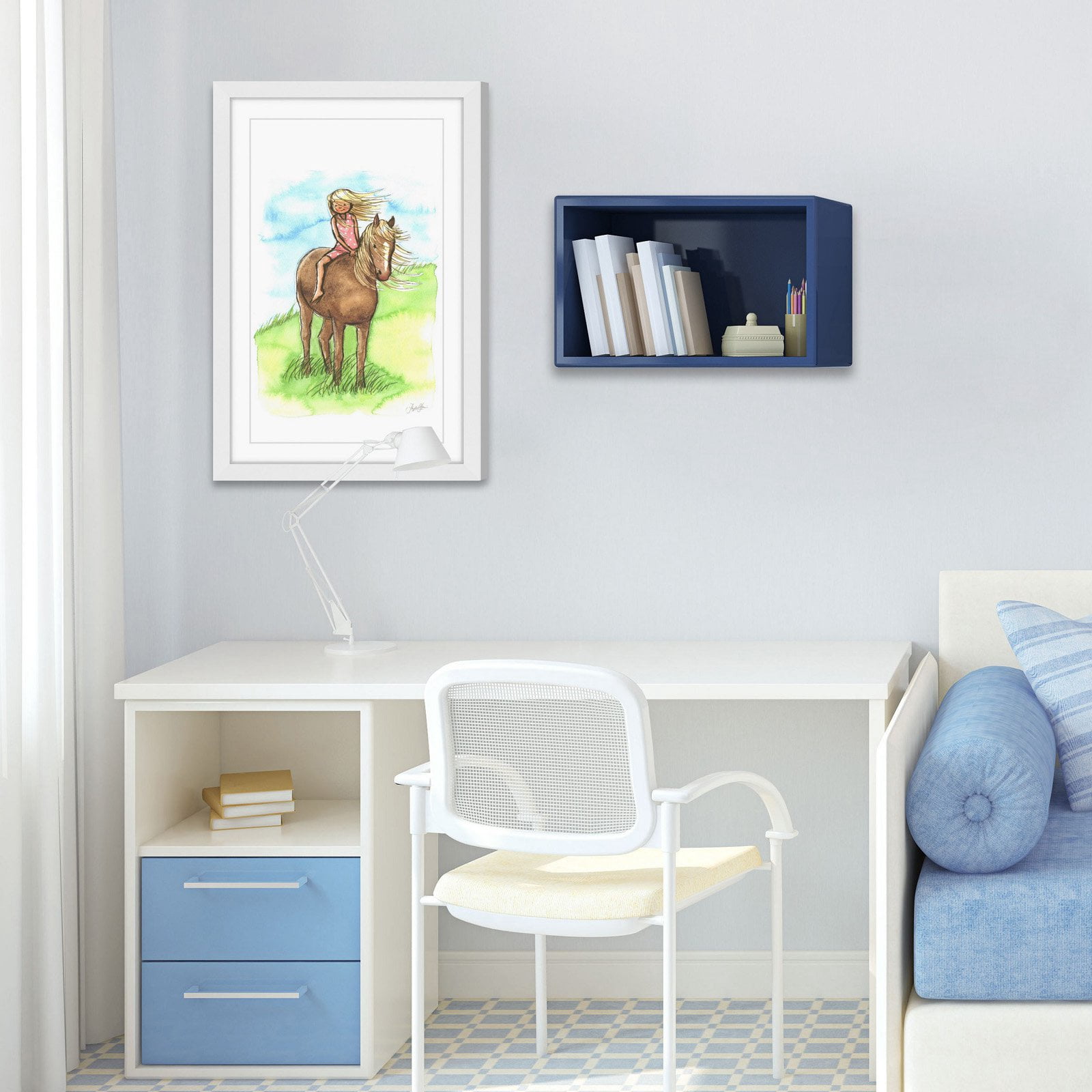 "Horse Girl" Framed Painting Print