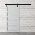 thumbnail image 4 of Urban Woodcraft Soho 5 Panel Solid Wood Barn Door (Grey), 4 of 5