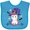 Turquoise, variant on Inktastic Halloween Girls Unicorn Witch Girls Baby Bib