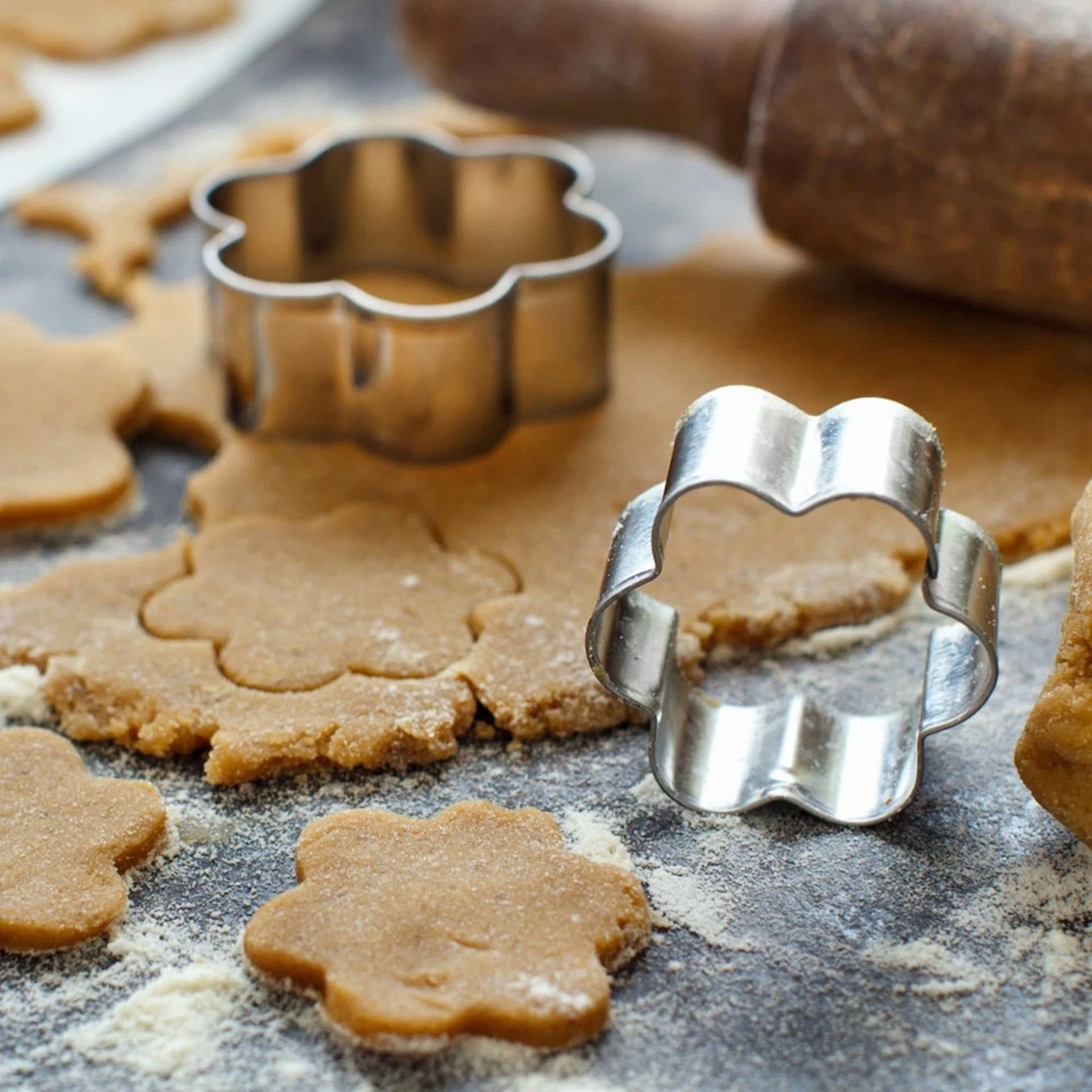 BUTTERFLY- 6Pcs Flower Cookie Cutter Set, 3Inches Flower Shaped Baking Tool For Homemaking