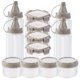 thumbnail image 4 of FELTECHELECTR 12 recipientes para especias, dispensadores de sal, pequeños recipientes para salsas y cajas para condimentos de cocina., 4 of 5