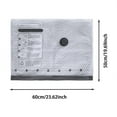 thumbnail image 3 of TIELUTT Portable Rechargeable Vacuum Compression Storage for Travel Home Use Space Saving Organizer for Bedding Moving Bag Clothes Storage Pretty Storage Blanket Zipper Bag Compressed Storage Bags, 3 of 5
