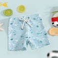 thumbnail image 2 of Ccpelsie Boys Board Shorts Swim Trunks for Boy Kids Toddler Beach Swimwear Bottom Short Pants(Sky Blue,2-3 Years), 2 of 5