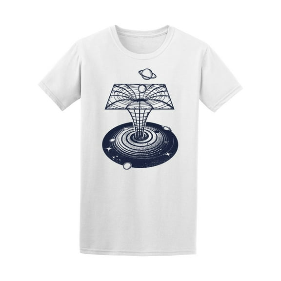 Black Hole Absorbing Planets Tee Men's -Image by Shutterstock