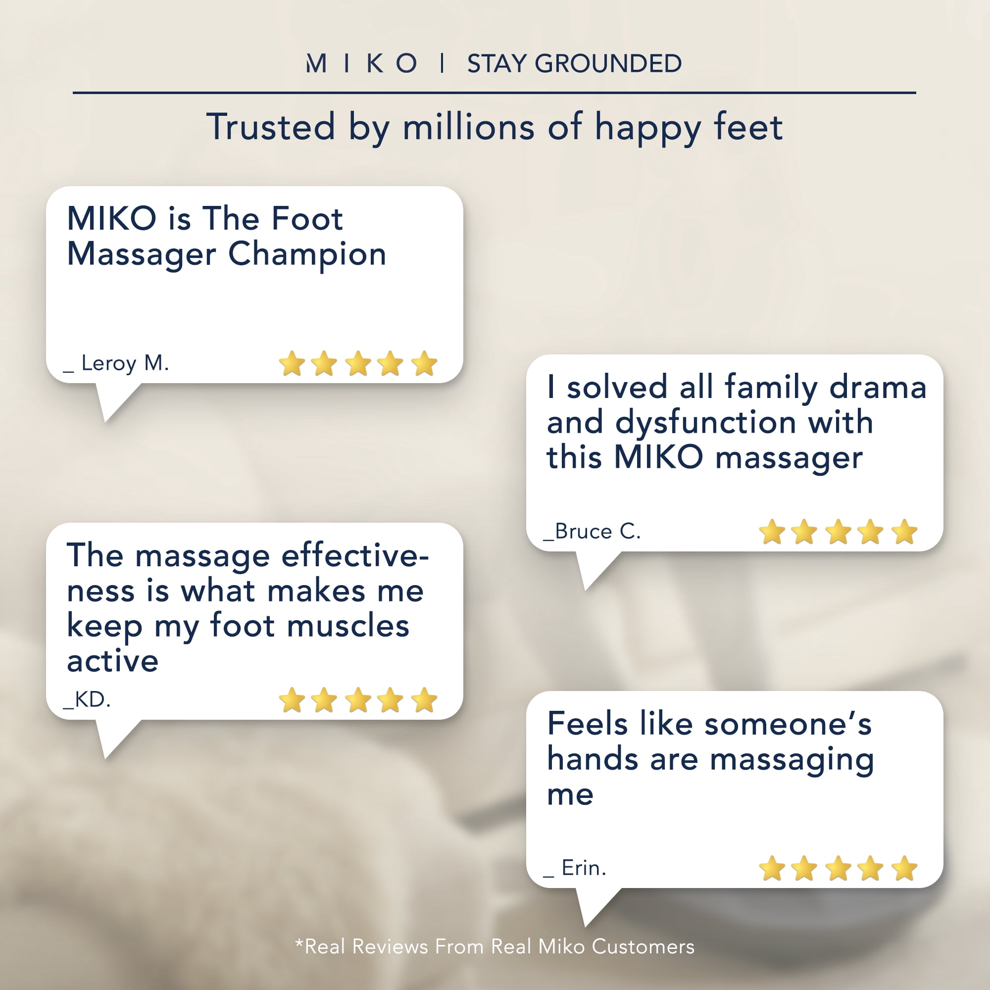 MIKO Shiatsu Foot Massager Machine - Deep Kneading, Shiatsu, Air Compression, and Heat Therapy - Touchscreen - Remote Control