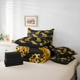 thumbnail image 5 of Manfei Jungle Leopard Child Twin Bedding Sets 7-Piece, Black Brown Bedding Comforter Set, Kawaii Cheetah Animal Reversible Sheet Sets, Microfiber Bedroom Decor, 5 of 7