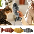 thumbnail image 3 of 3 Pack Catnip Fish Toys for Kittens & Adult Cats - Soft Linen Chew Toys with Catnip & Silvervine - Realistic Interactive Cat Toys for Biting, Scratching & Play - Safe Pet Teething Dolls, 3 of 9