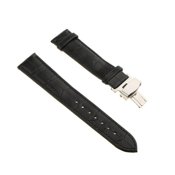 TISHITA Watch Band Replacment For Men Deployment Clasp Butterfly Buckle 18 20 22mm Black Black 20mm Walmart