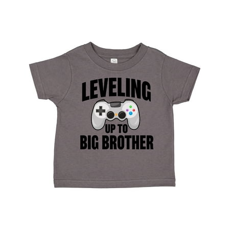 

Inktastic Leveling Up to Big Brother Gift Toddler Boy Girl T-Shirt