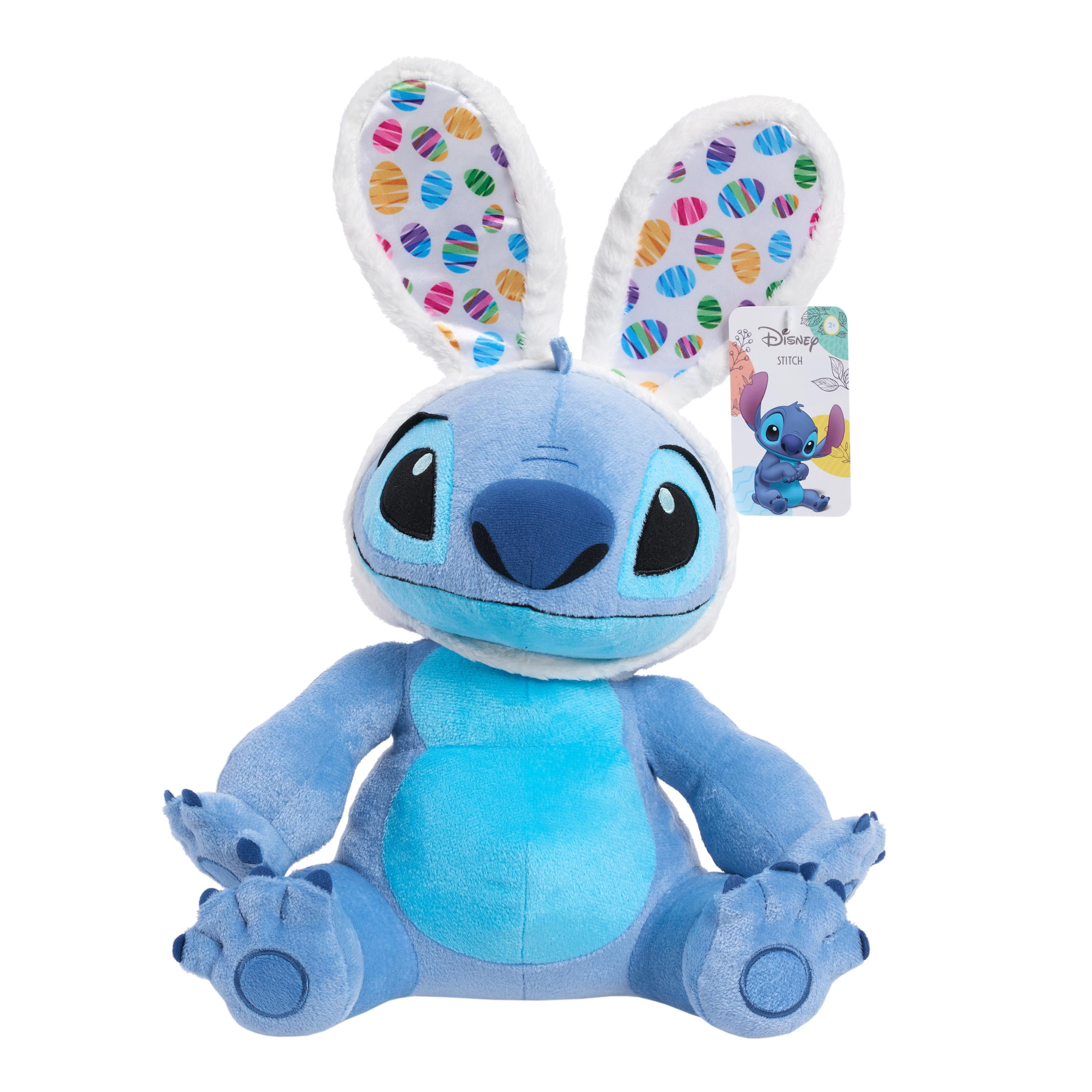 Disney Seasonal Stitch Large 10.5-Inch Plush with Bunny Ears, Ages 3 +