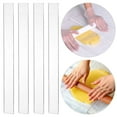 thumbnail image 4 of Hariumiu 2Pcs Rolling Pin Guide Reusable Food Grade Heat Resistant Acrylic Measuring Dough Balance Thickness Ruler Home Supply-B,2mm, 4 of 8
