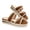 Brown, variant on Sandals Women Platforms Webbing Strap Round Toe Lightweight Durable Slip On Slides for Women for Beach Outdoor Vacation Daily Cusual