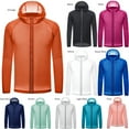 thumbnail image 2 of Hombres Mujeres Verano UV Sunshine Abrigo A prueba de viento Impermeable Secado rápido, 2 of 7