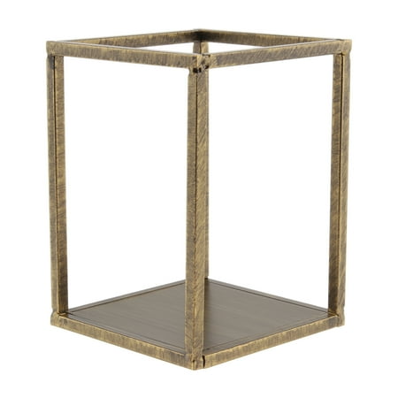 

Metal Stand Shelf Flower Holder Display Rack Bathroom Rack Storage Rack Shelving Natural Retro Golden Short