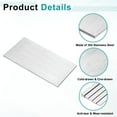 thumbnail image 3 of 2 Pack 304 Stainless Steel Flat Bar 1/8" Thickness, 2" Width, 4" Length, Brushed Finish Trim Strips Sheet, 3 of 5