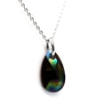 thumbnail image 1 of Collar Zvezda Leaves color Rainbow Dark plata .925 Zvezda ZCO-LEAV22-RADK, 1 of 4