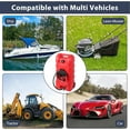 thumbnail image 2 of 15 Gallon Fuel Caddy, Portable Gas Can Fuel Tank Container with Fluid Transfer Siphon Pump and 10ft. Delivery Hose, Diesel Storage Can On-Wheels for Cars ATVs Lawn Mowers Boats, 2 of 7