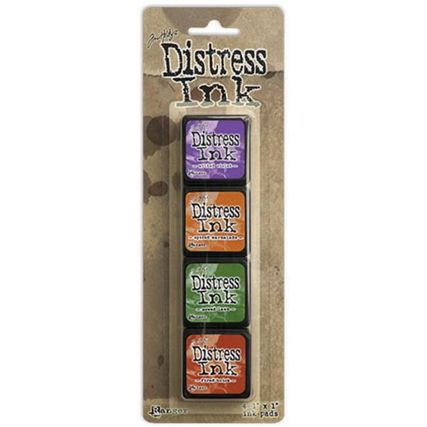 Distress Mini Ink Pads, 4pk, Kit 15