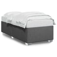 thumbnail image 3 of vidaXL Bed Frame without Mattress Dark Gray&nbsp;Twin XL Fabric, 3 of 16